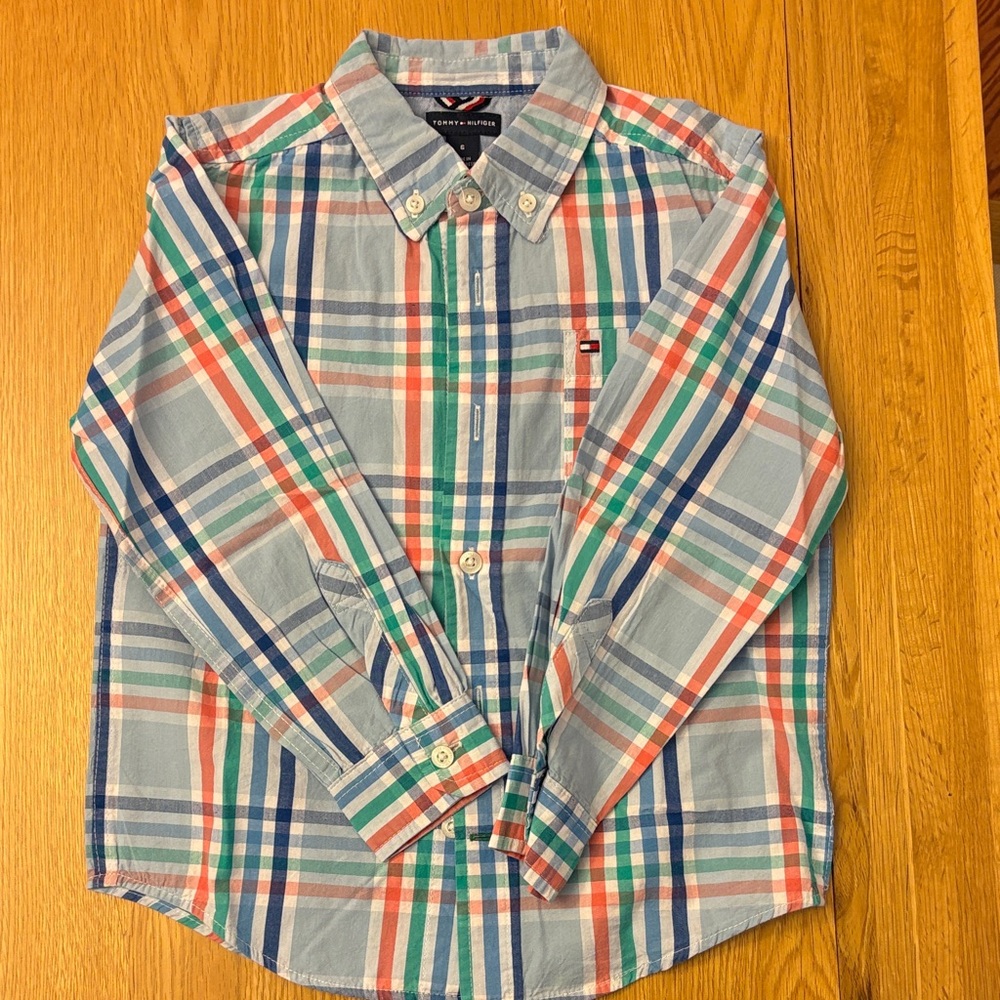 Boys Tommy Hilfiger Multicolor Check Shirt - size 6